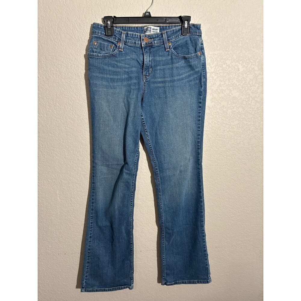 Levi Signature Jeans Womens Mid Rise Bootcut Size 10 Long Blue Denim